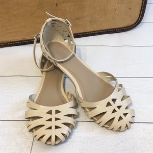 Nicole Ankle Strap Flat Sandals